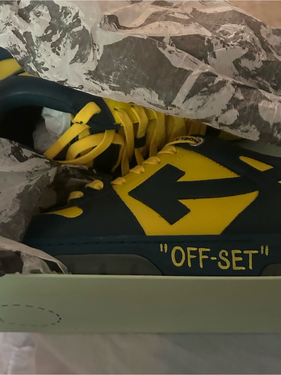 Off-White Other - Off-White Men's Sneakers in Yellow and Dark Green